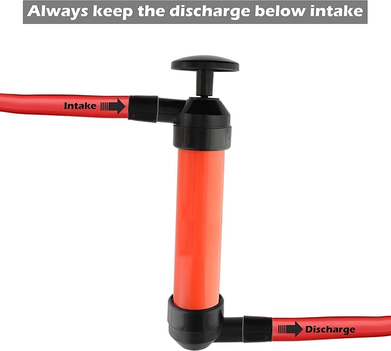 Multi-Use Liquid Transfer Siphon Hand Pump Kit Fuel Diesel Oil Kerosene Water