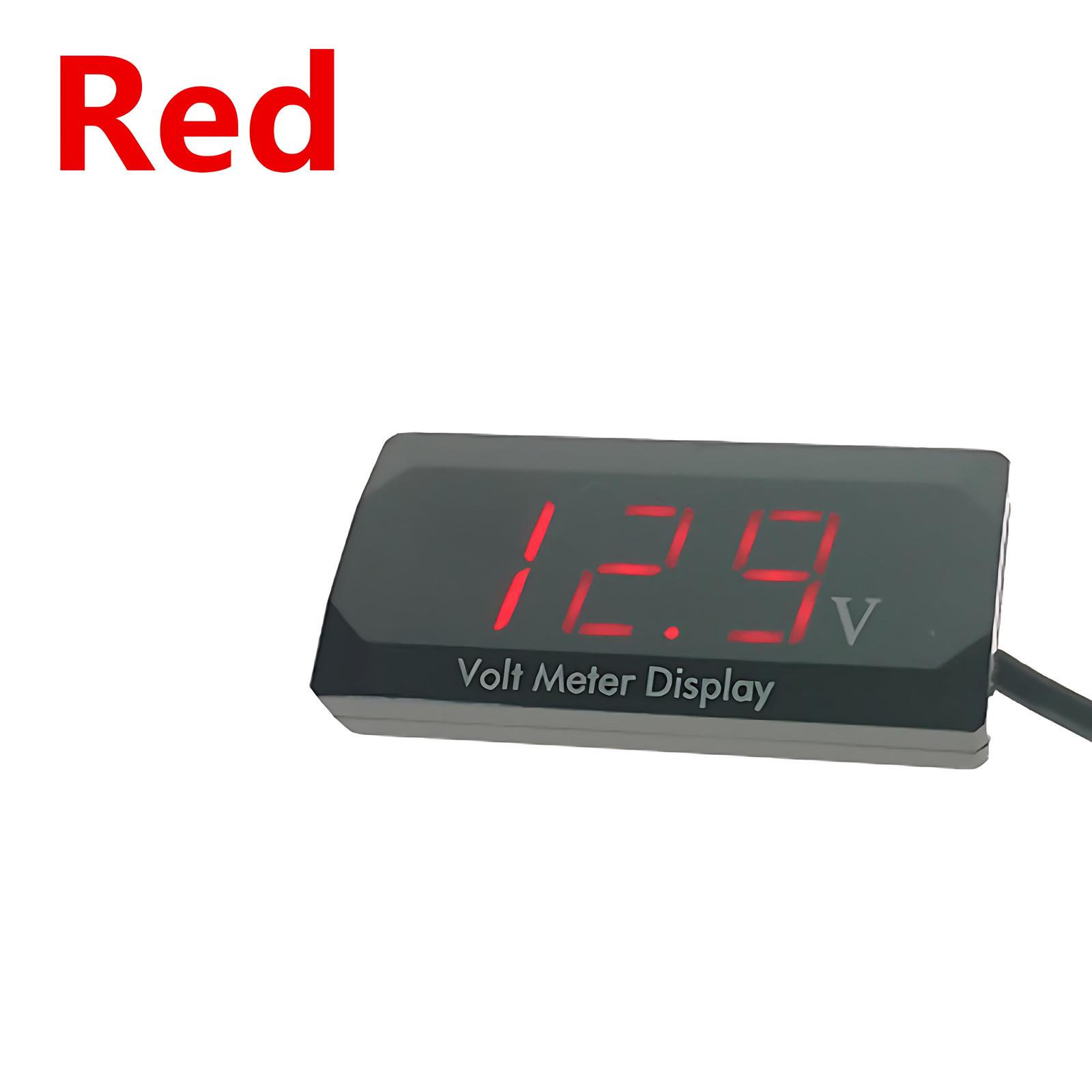 12V Digital LED Display Voltmeter Car Motorcycle Voltage Monitor Gauge Meter