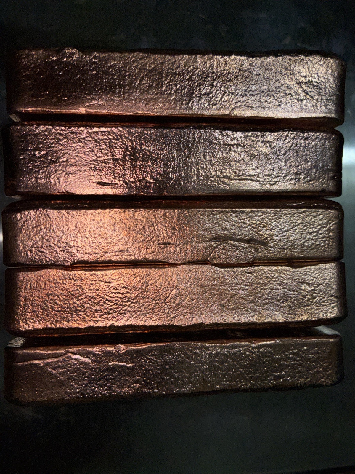 Copper Bars Ingots Hand Poured Pure 5lbs 11oz+