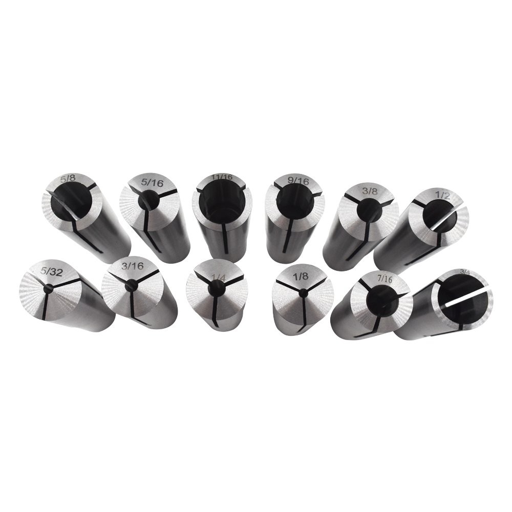 12 Pcs #3 Morse Taper Collet Set 1/8″ – 3/4″ 3MT MT3 3/16 1/4 3/8 1/2 5/8 Chuck