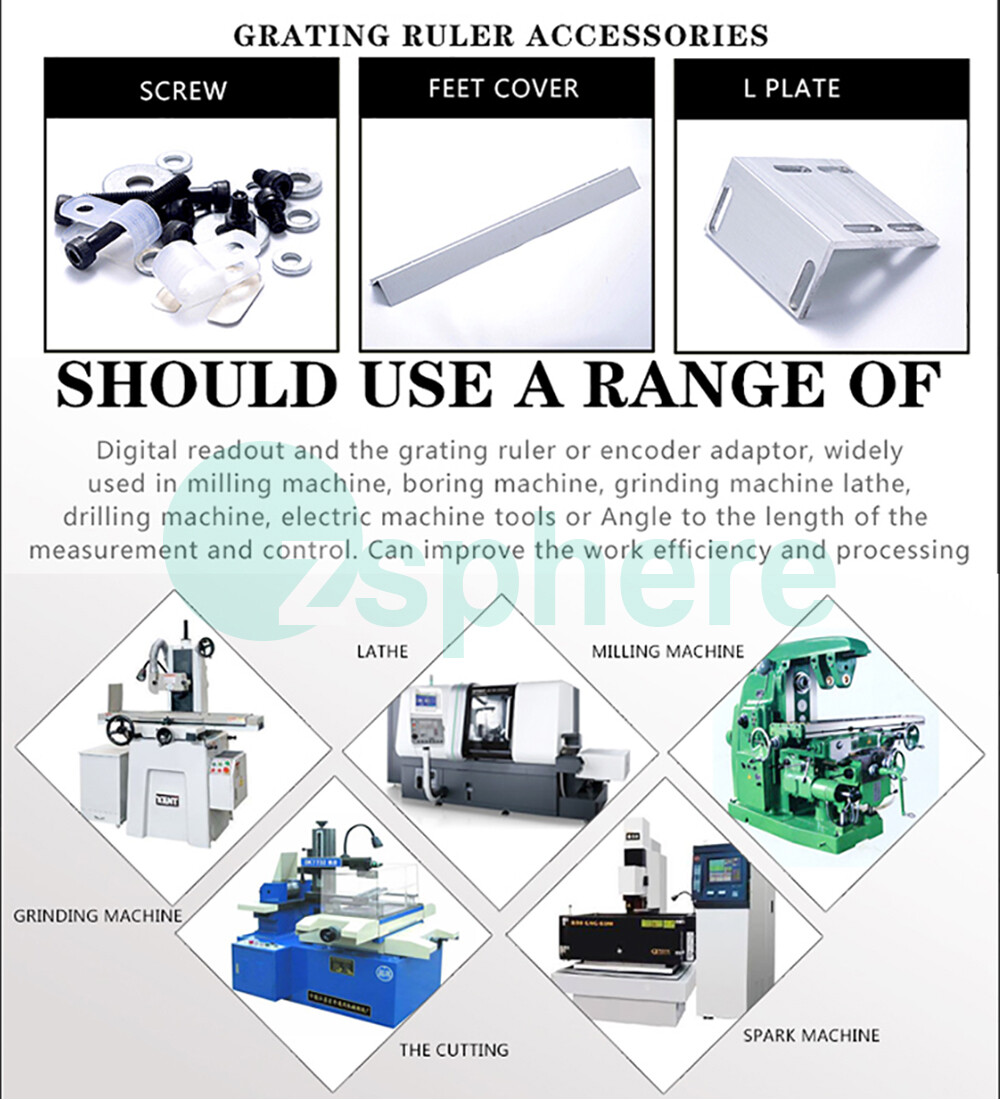 2/3Axis Digital Readout DRO TTL Glass Linear Scale Encoder CNC Milling Lathe US
