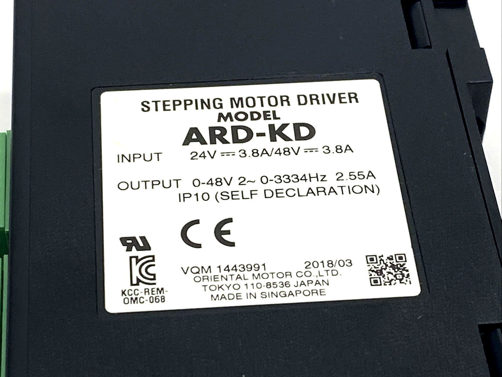 Oriental Motor ARD-KD AR Series Driver With Built-in Controller 24/48 VDC