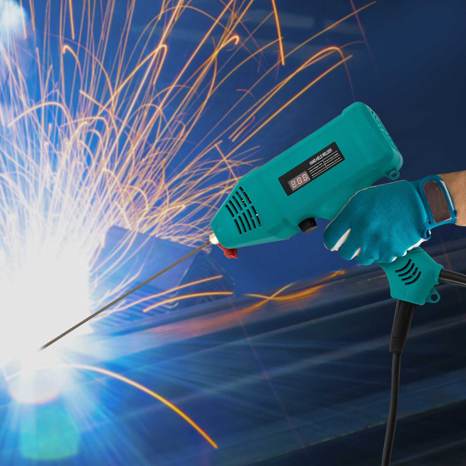 110V 3000W Electric Welder Hand Held Welding Machine Kit Digital Arc Welder Tool