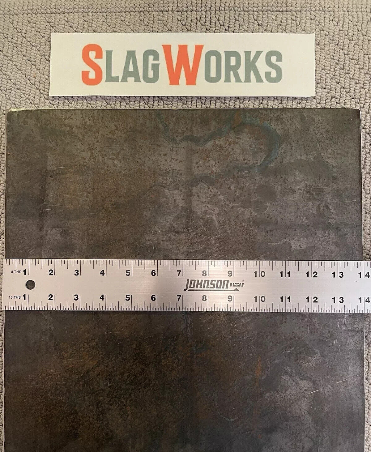 1/8x14x15 inch steel plate 14”x15” A36 Hot Roll Flat .125″ Thick