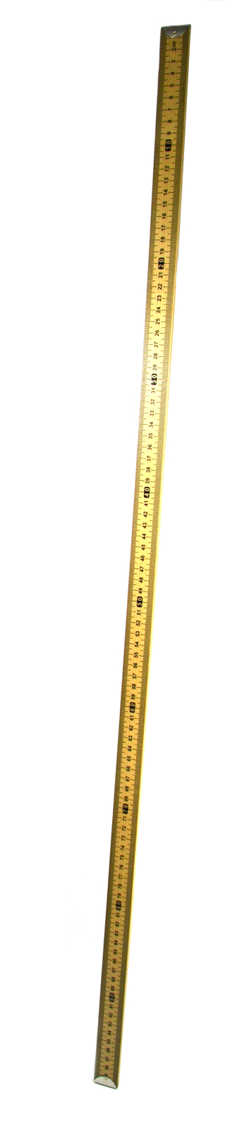 Eisco Labs Hardwood Meter Stick – Horizontal Reading with Metal End