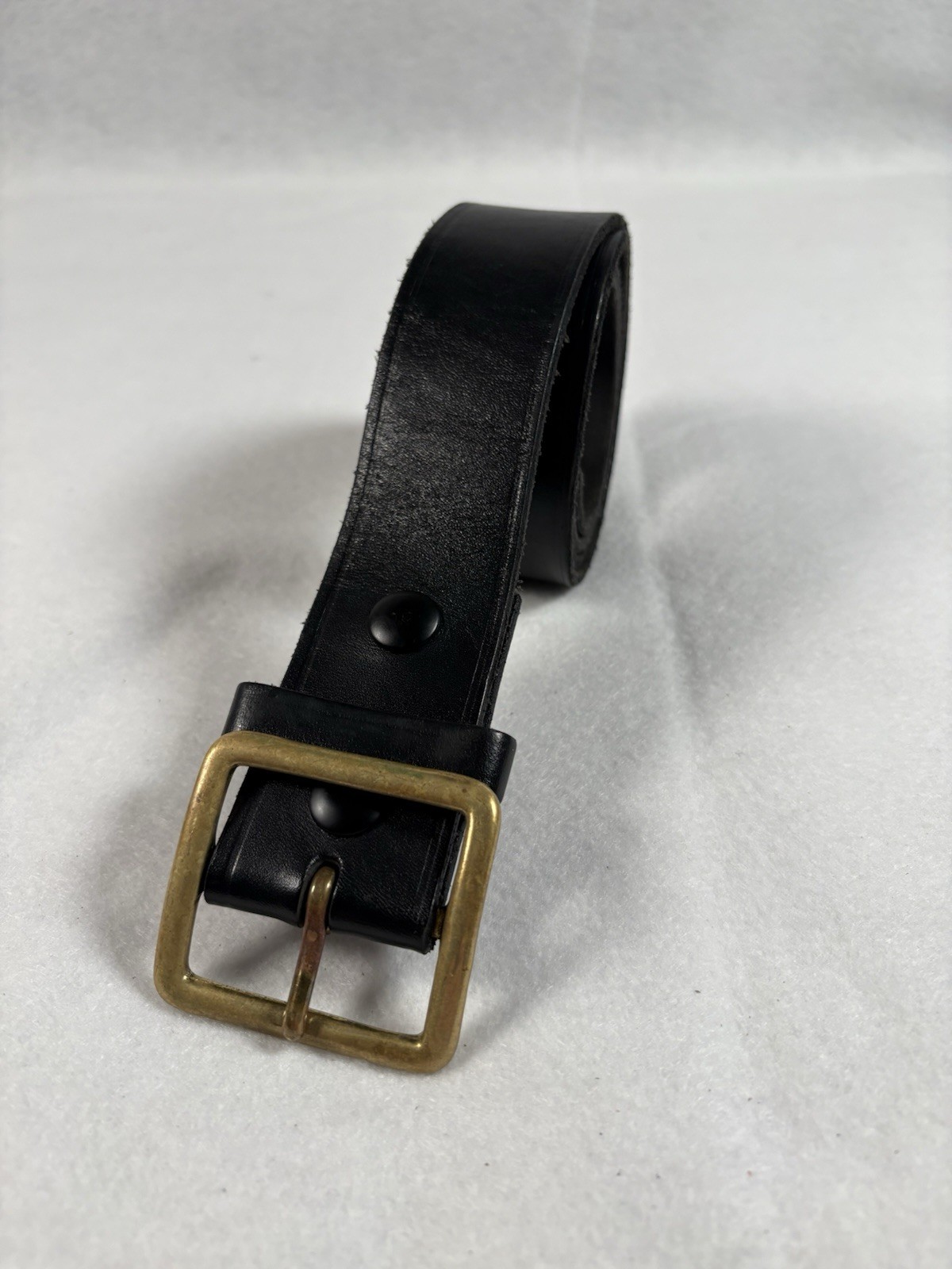 BOSTON Leather 38” Garrison Black Work Belt US Postal Approved #6605 1 5/8” Wide