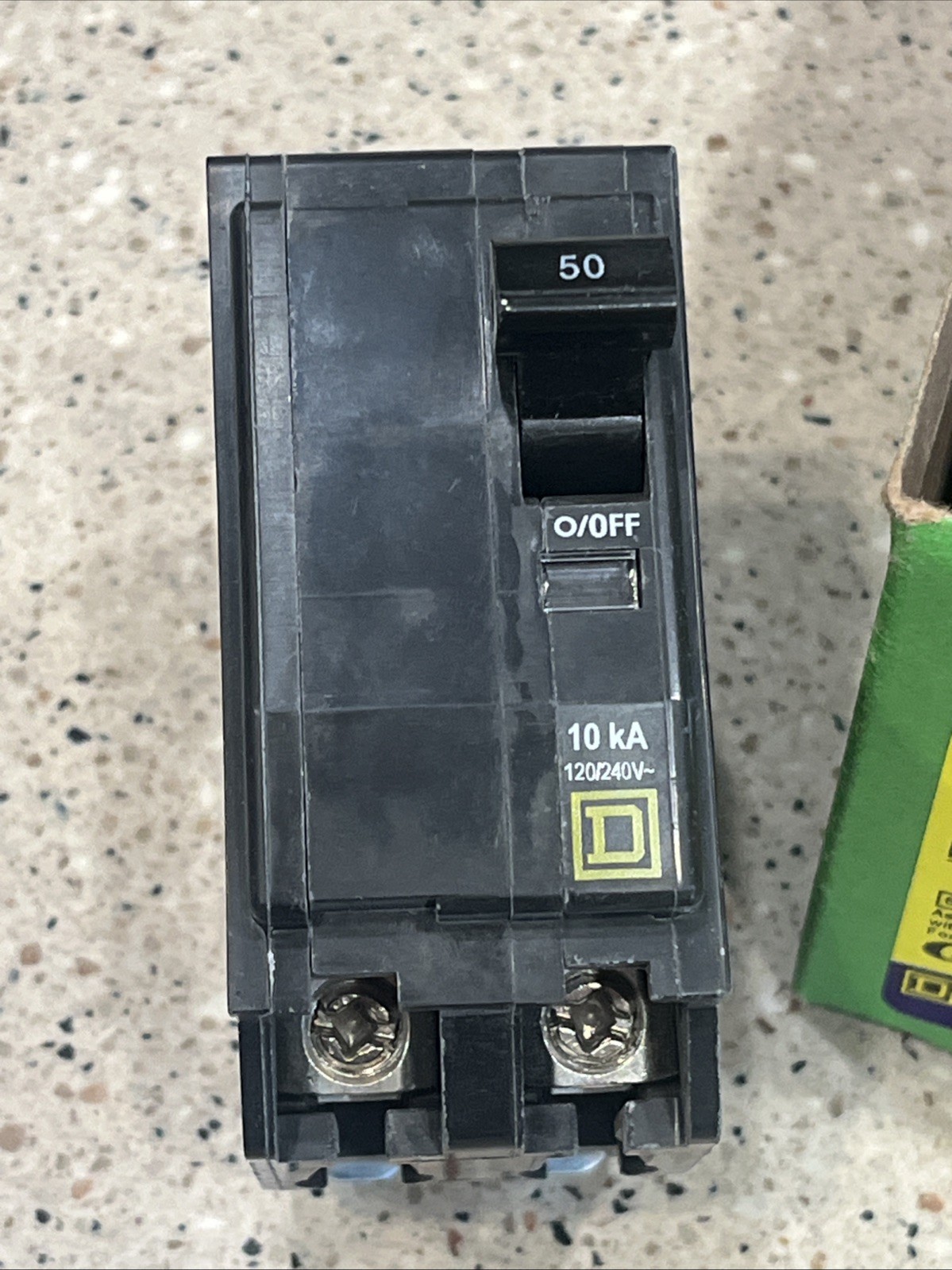 Square D QO250 (5 PACK) 2P 50A 120/ 240VAC Circuit Breaker *Lot of 5 NEW IN BOX*