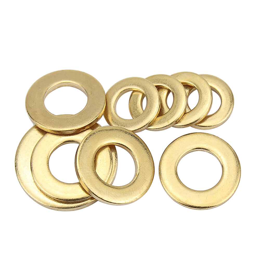 3mm 4mm 5mm Form A Washers Flat Solid Brass Solid GB97 Metric Thickness 0.4-2mm