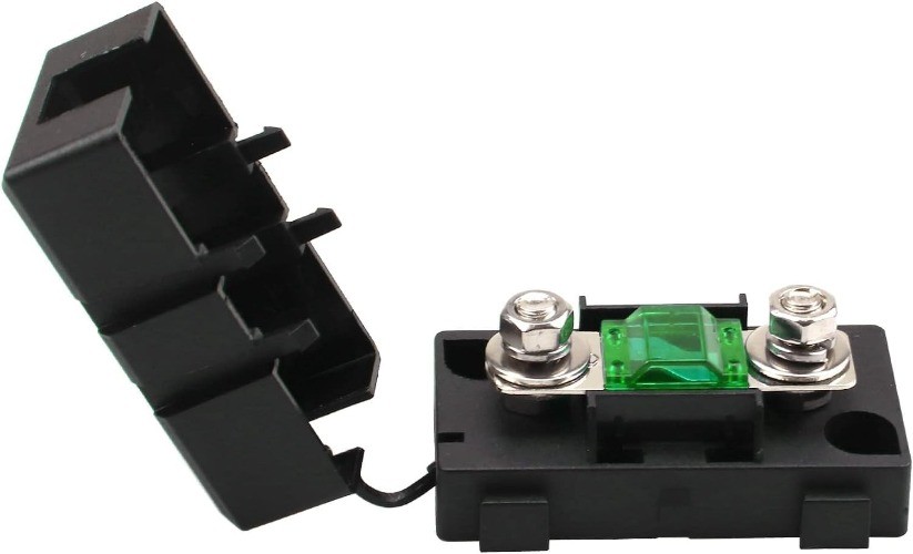 2PCS ANS-H One-Way Midi Fuse Box Holder with Small Fork Mount Bolt, 40A