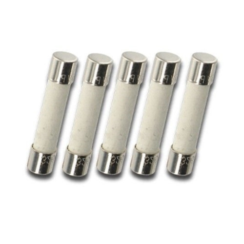 Pack of 5, ABC 5A 125v/250v Fast Blow Ceramic Fuse, 6x30mm, F5A 5 amp (1/4 inch