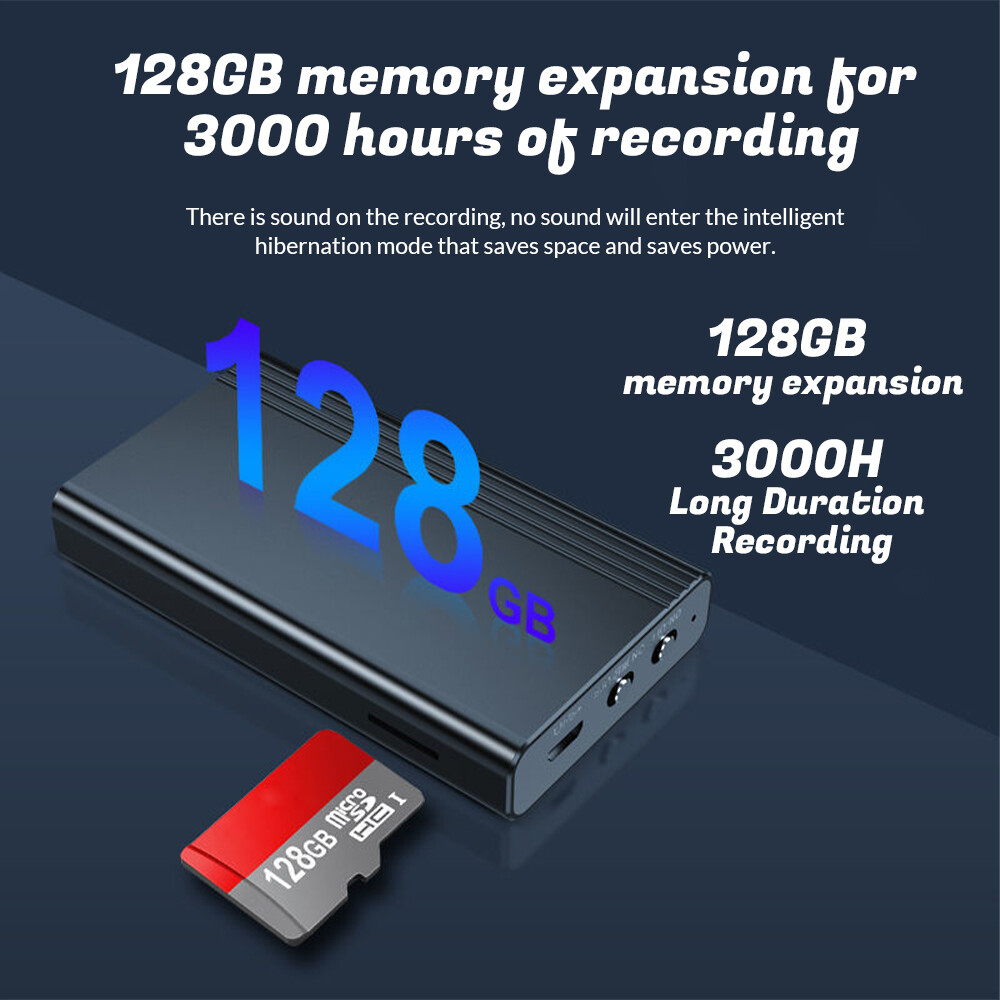 32GB Mini Spy Hidden Audio Recorder Voice Activated Office Listening Device US