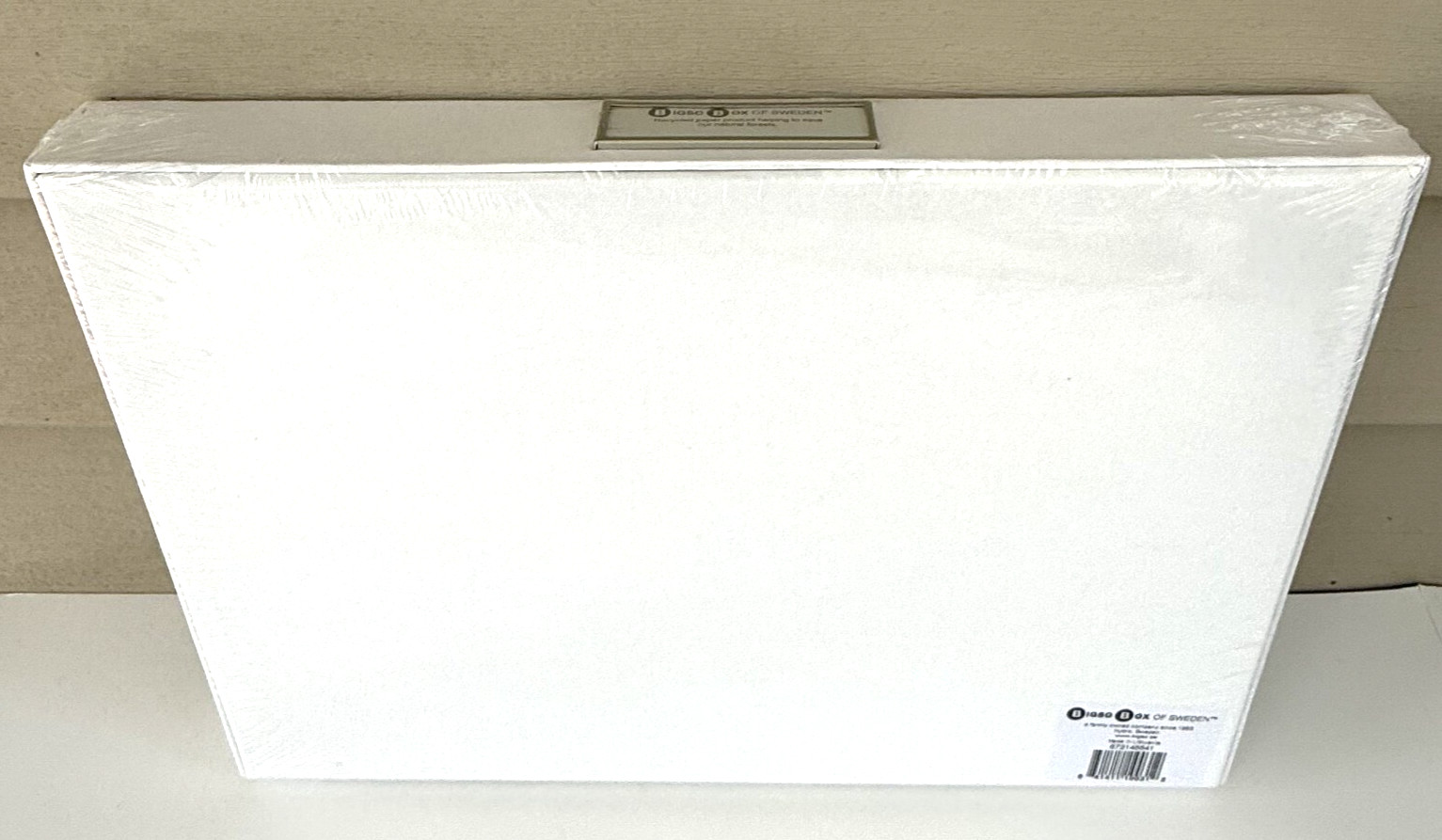 Bigso Box of Sweden Sven Fiberboard Classic Hinged Document Box White