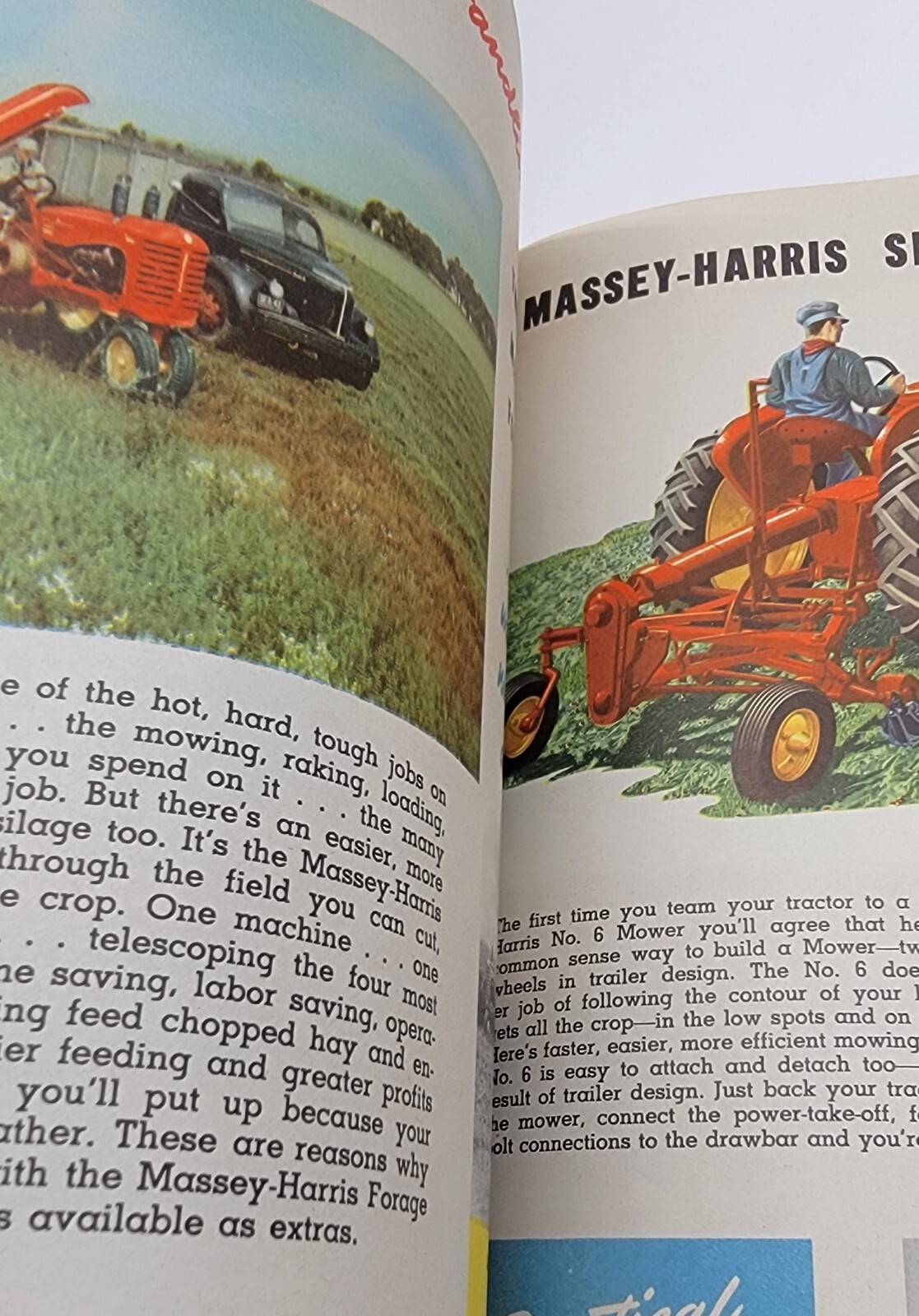 Vtg 1950’s? Massey Harris Tractor Equipment Buyer’s Guide Sales Catalog Book