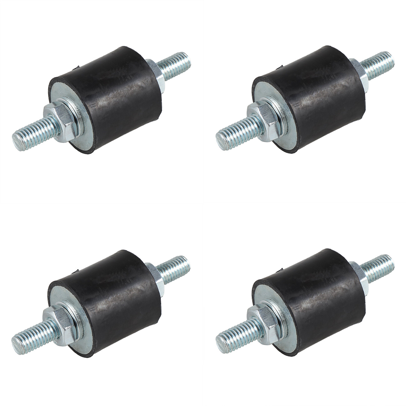4pcs Anti-Vibration Rubber Isolator Mounts with Studs Shock Absorber, M8-1.25
