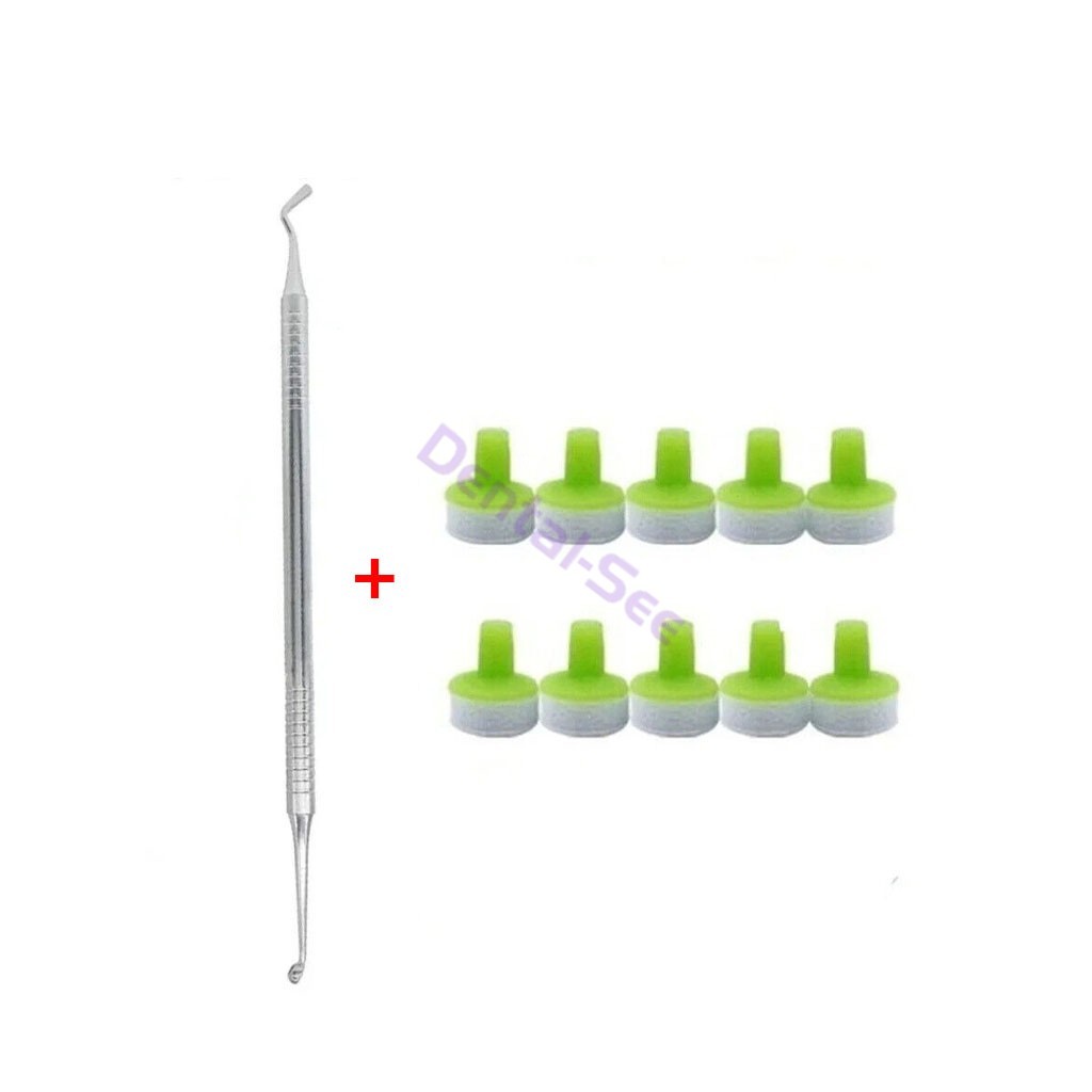 Dental OptraSculpt Foam Pads Kit Veneer Composite Resin Filling Spatula Handle