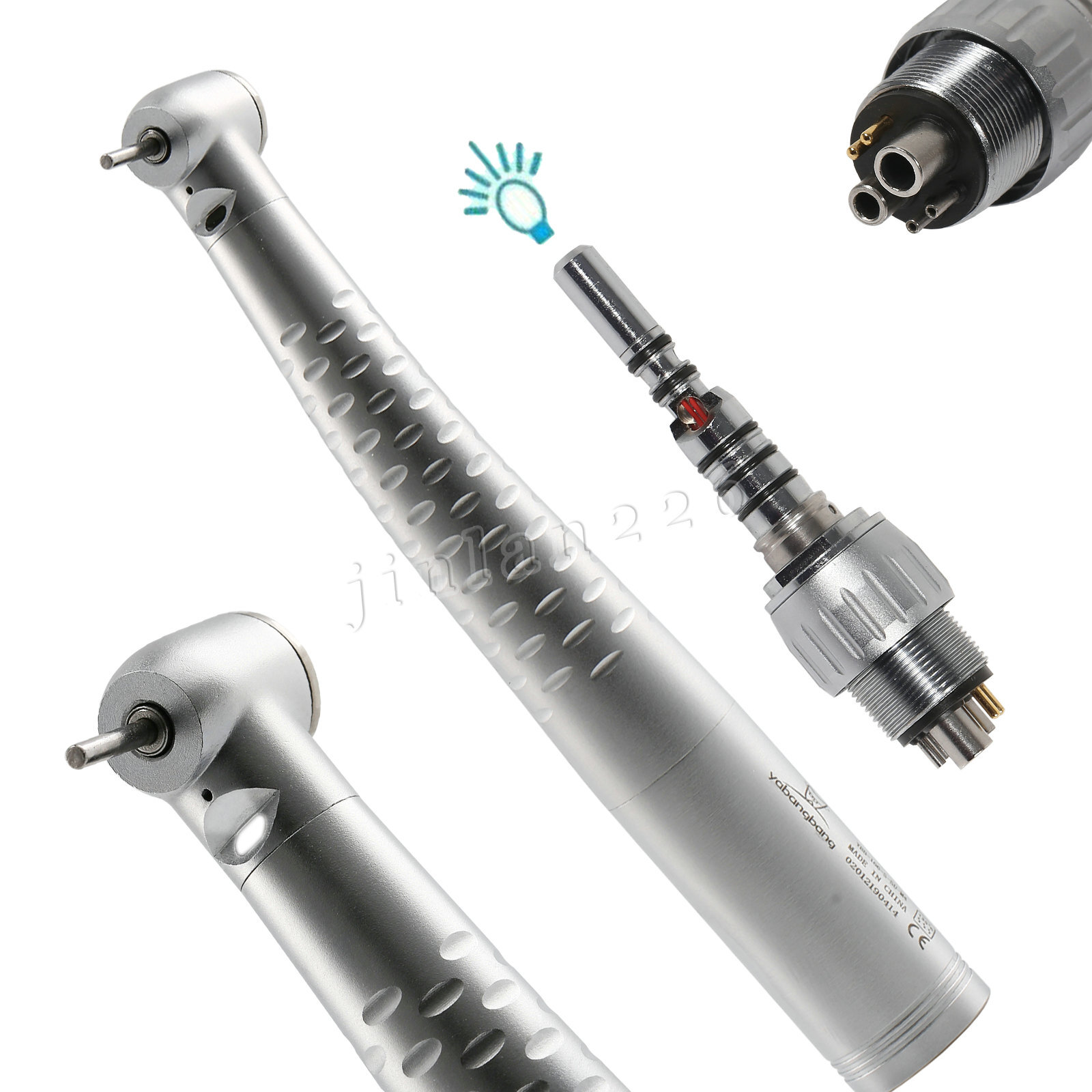 Dental (Fiber Optic) High Speed Handpiece with 4/6 Hole Quick Coupler Fit KaV