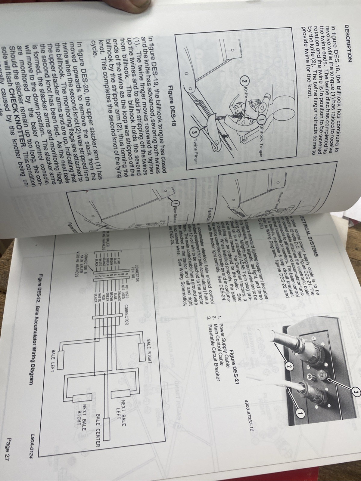 CASE IH 8580 LARGE RECTANGULAR BALER OPERATOR’S MANUAL NOS OEM