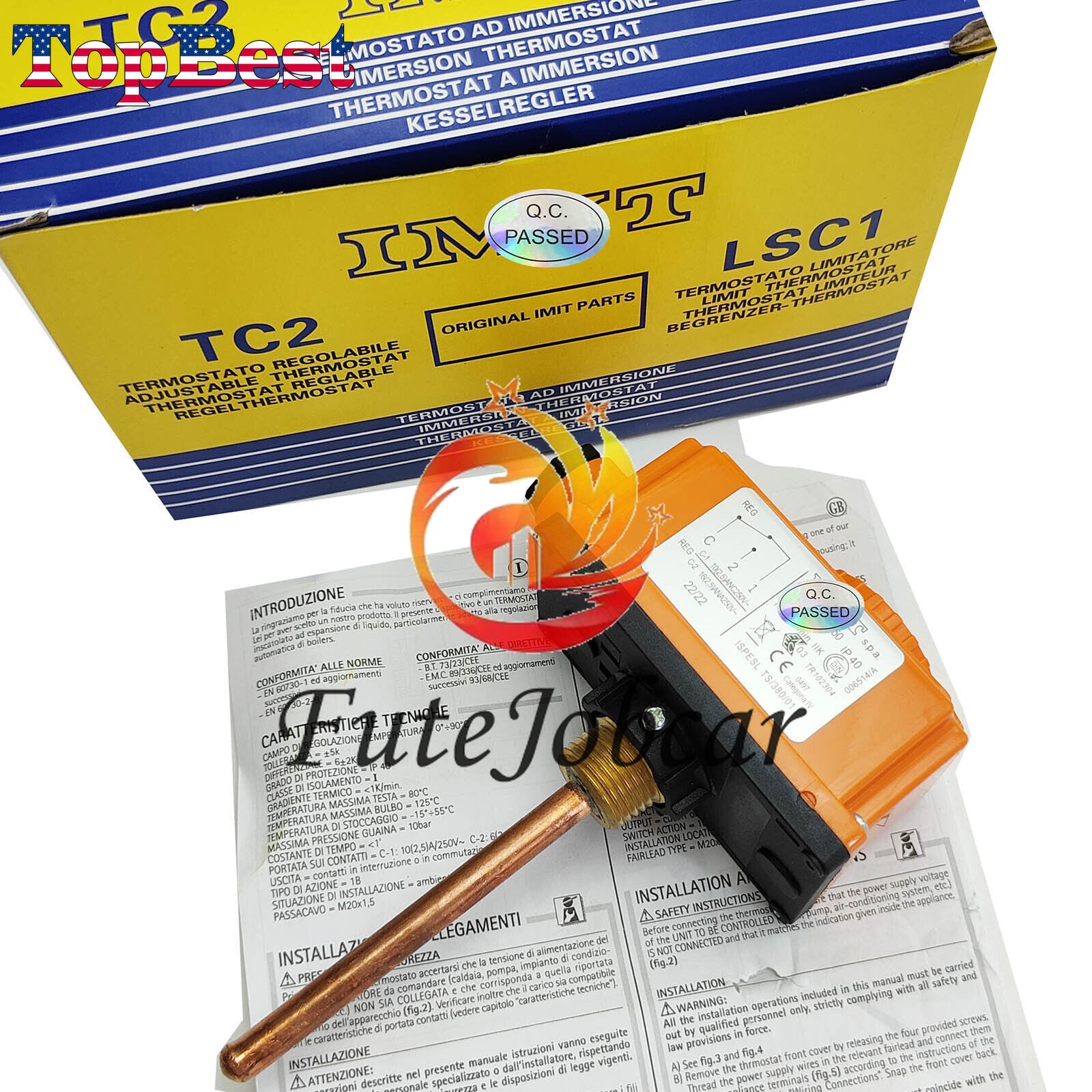 New Adjustable Temperature Controller for IMIT TC2 1750 542470 0-90 degrees