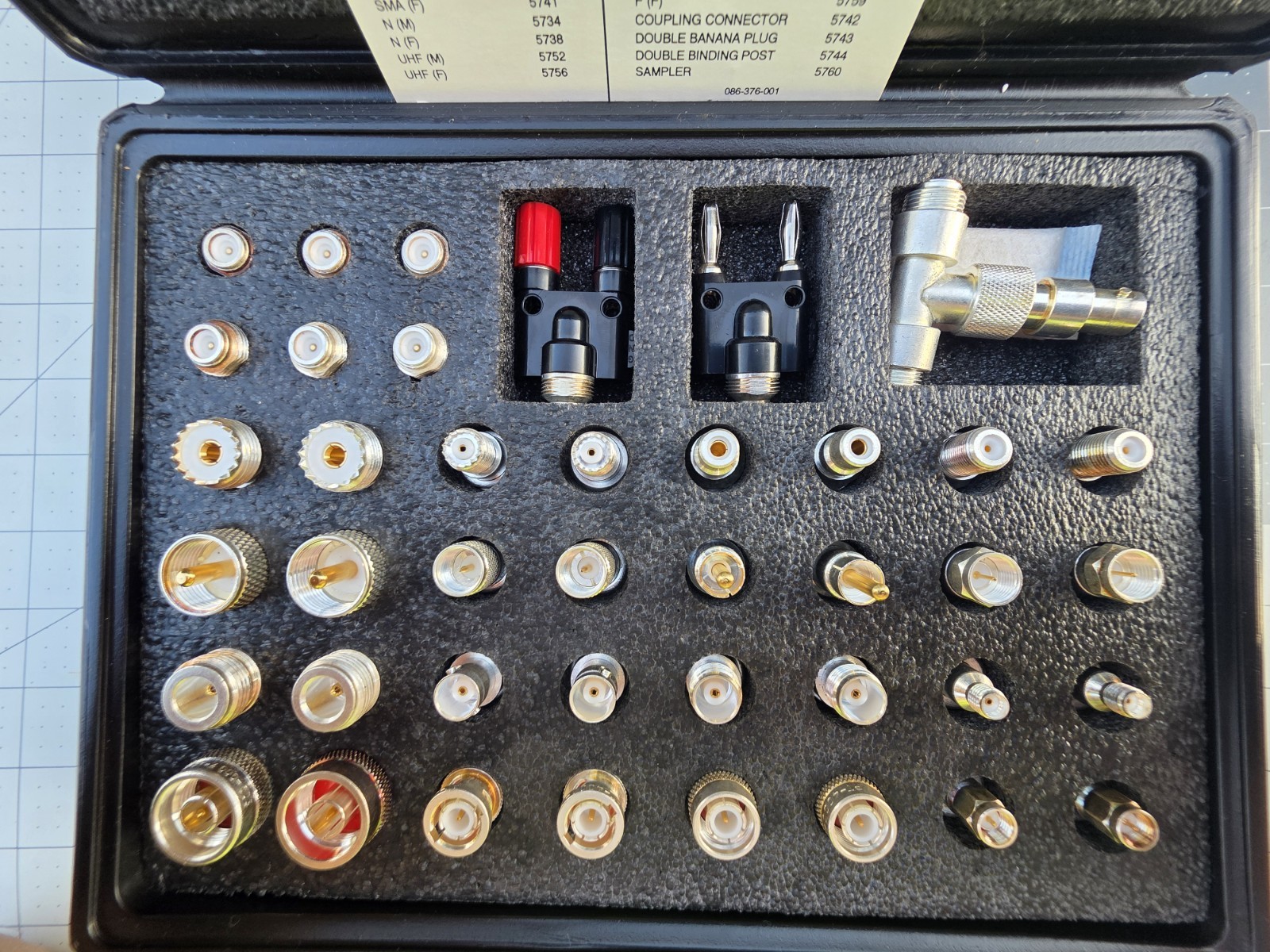 ITT Pomona Maxi Universal Adapter Kit Model: 5748 Coaxial Connector Tester Kit