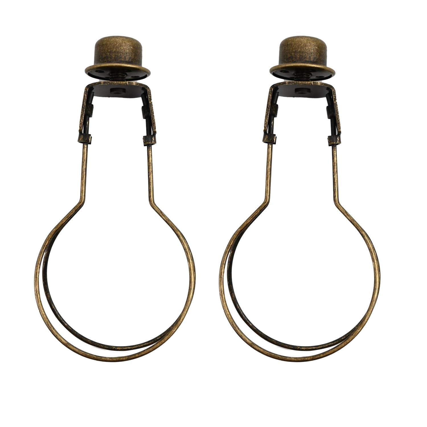 Clip on Lampshade Adapter 2 Pack, Gold Silver Black Antique Bronze Lamp Shade…