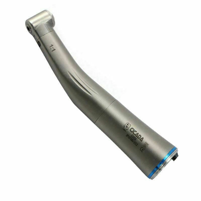 CICADA Dental 1:1 Fiber Optic Handpiece Low Speed Contra Angle 1 Year Warranty