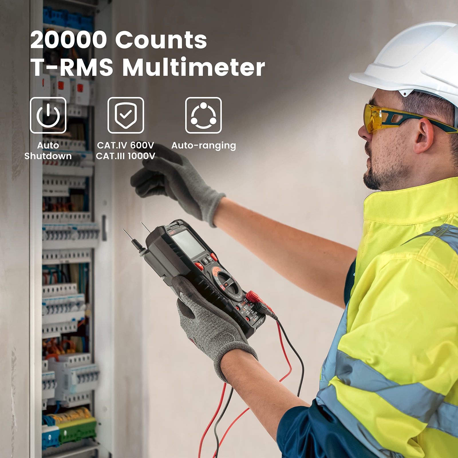 KAIWEETS HT118E Digital Multimeter TRMS 20000 Counts with Higher Resolution