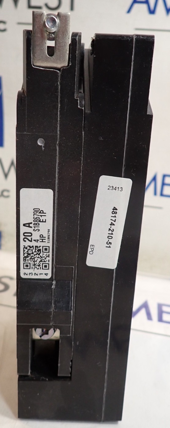 NEW – Square D Circuit Breaker EGB14020EPD 1P 20A 35kA @ 277VAC EPD GFI 30mA