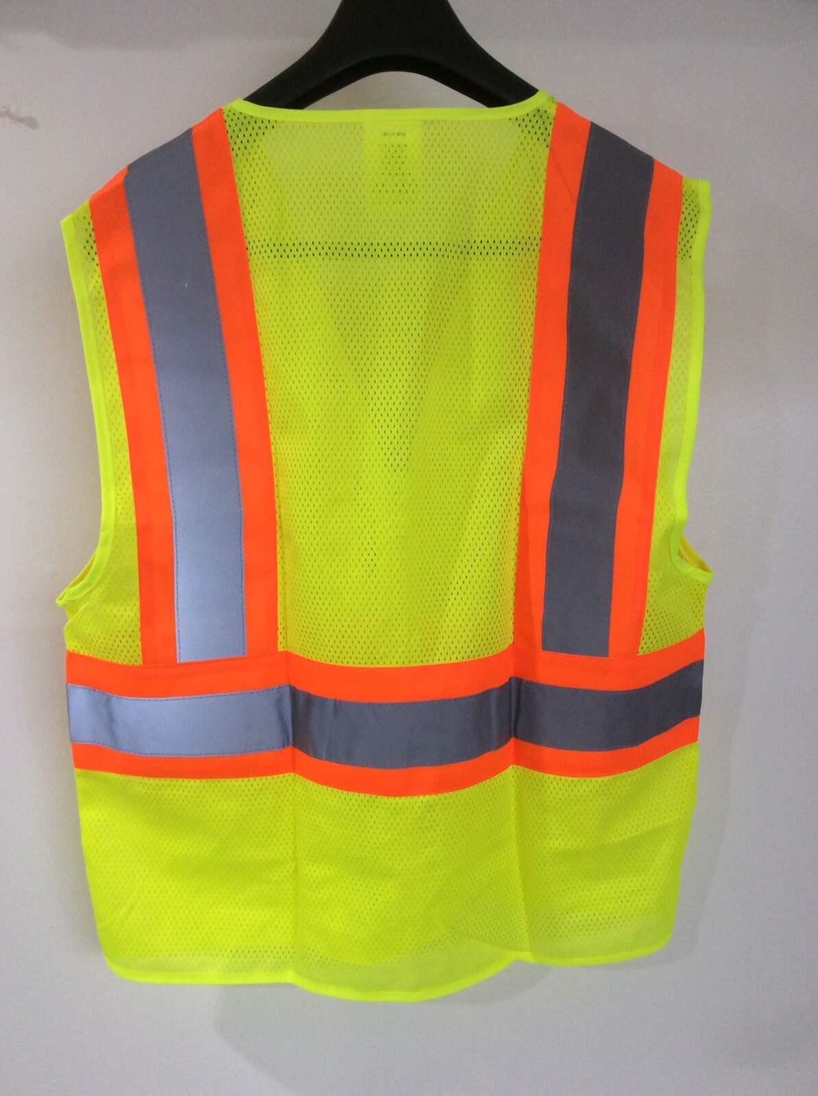 Hi-Vis Yellow Orange Safety Vest Reflective High Visibility Work Construction