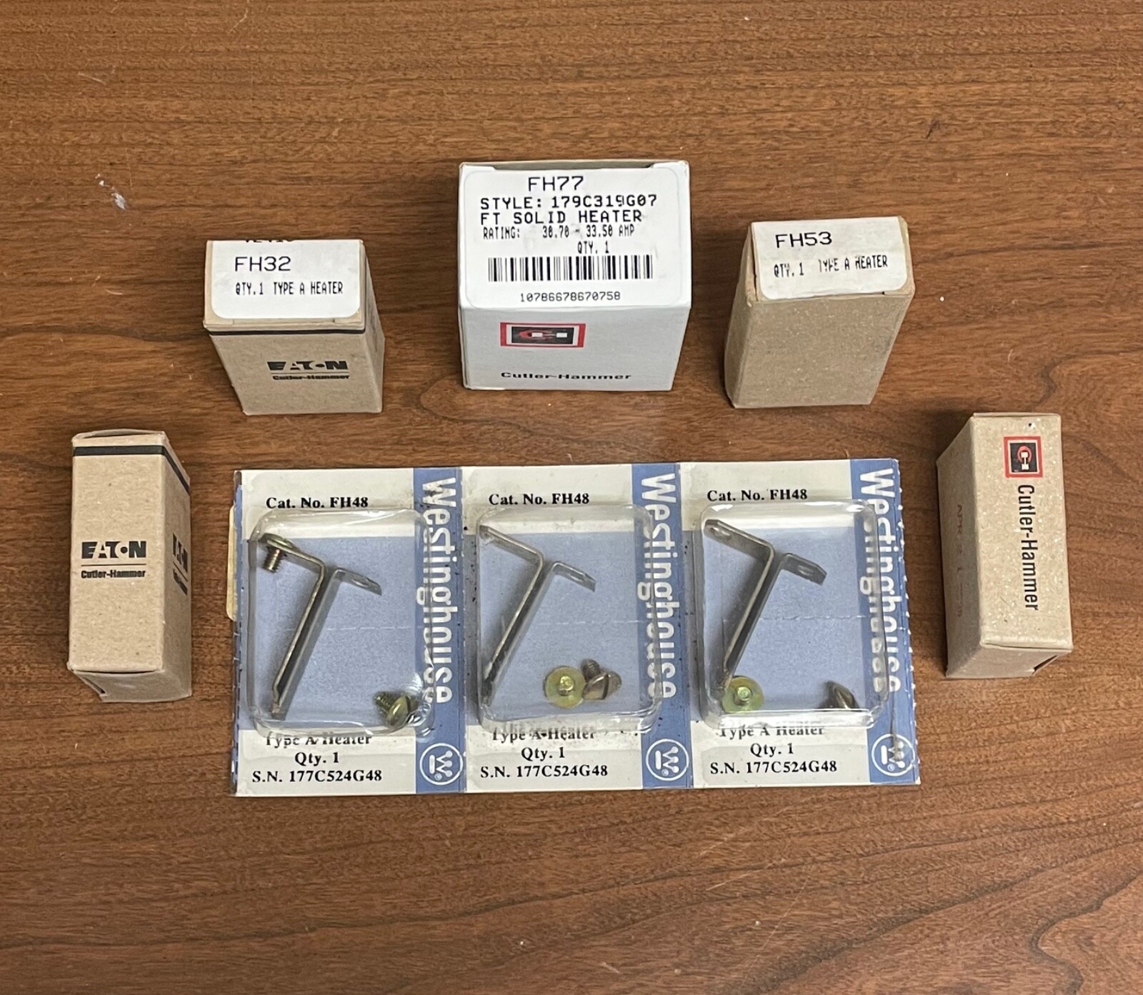 Eaton / Cutler / Westinghouse / Challenger Type FH Heater Elements – Many Sizes!