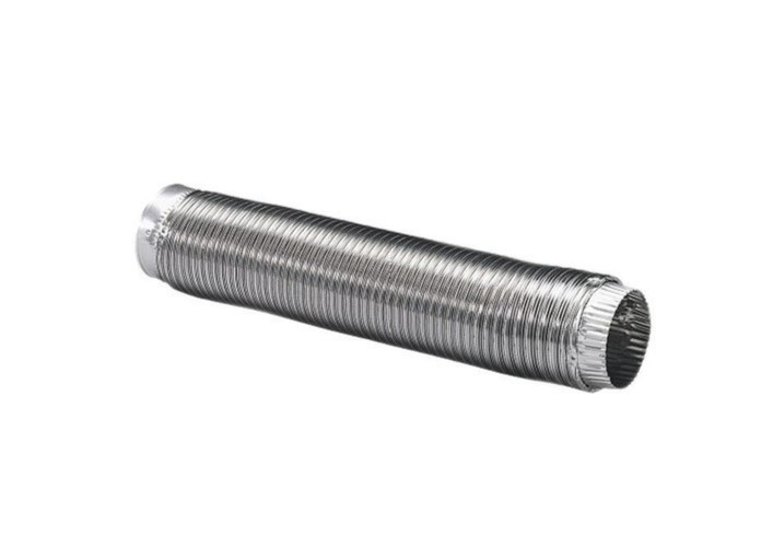 Deflecto AM46 Semi-Rigid Flexible 4″ x 6′ Aluminum Dryer Duct