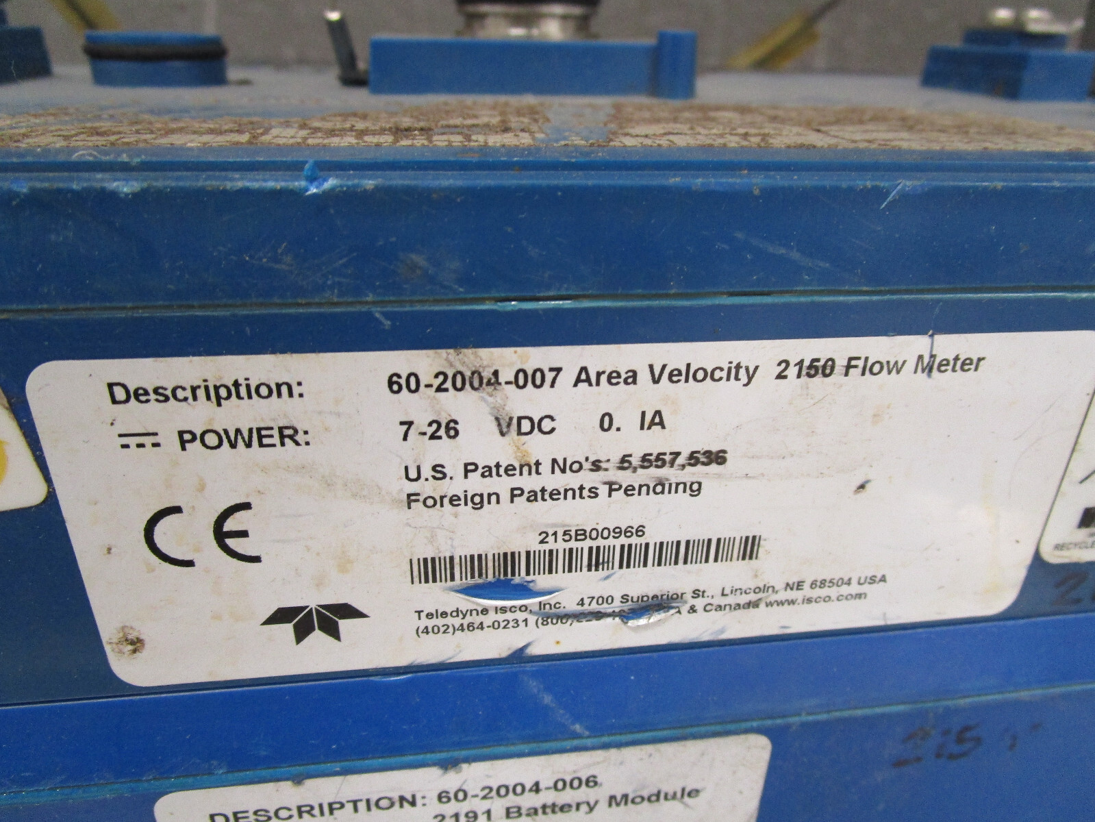 Teledyne Isco 2150 Area Velocity Flow Module Continuous Wave Doppler Flow Meter