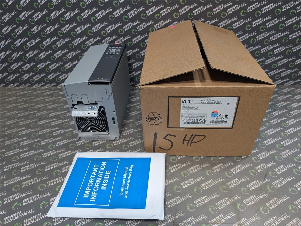 15 HP Danfoss VLT 137G6739 Drive FC-202P11KT2E20H2TGXXXXSXXXXAXBXCXXXX 200-240V