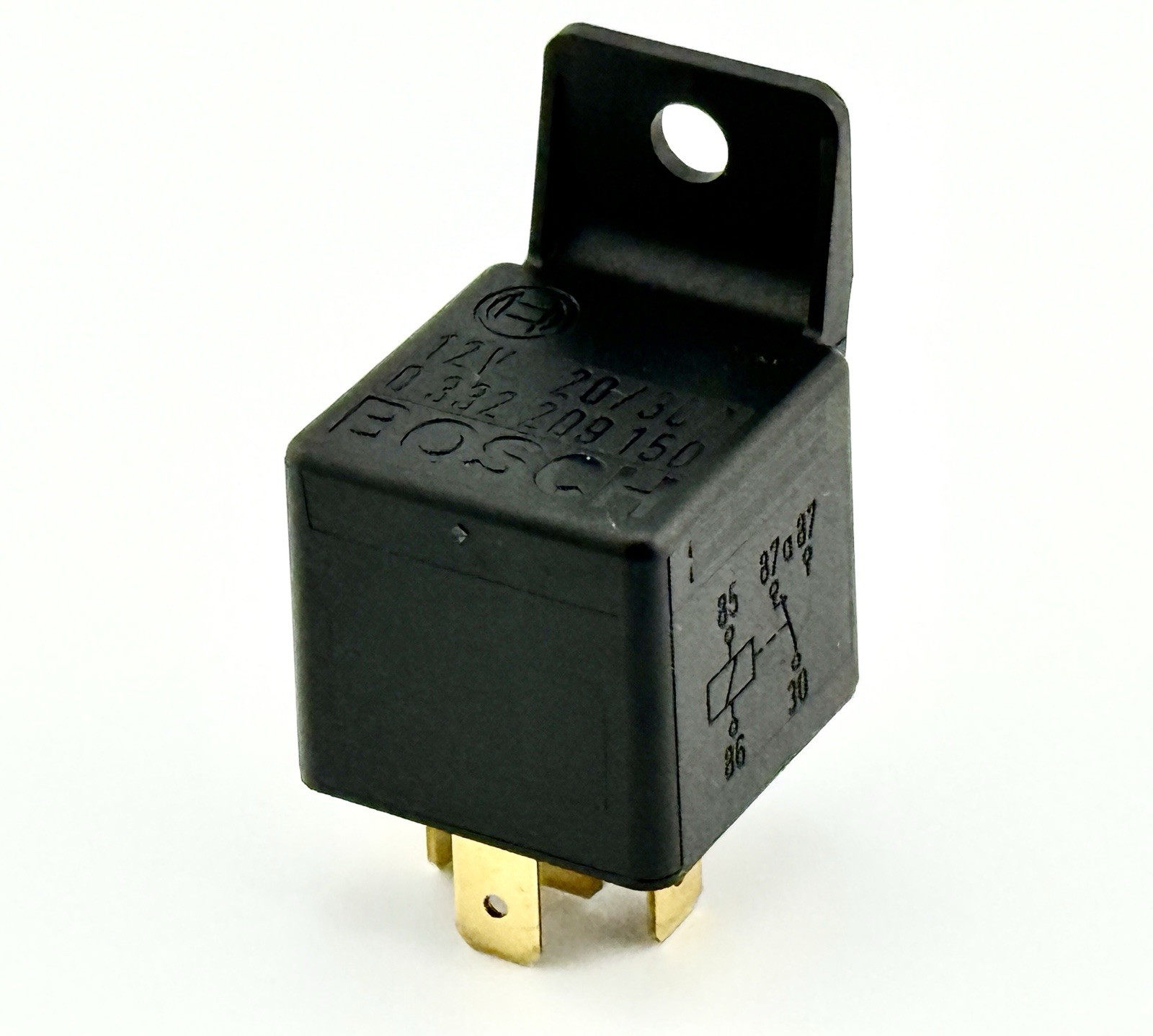 2 Pack Bosch 12V 20/30A RELAY 0 332 209 150 5-Pin Single -Made In Germany-