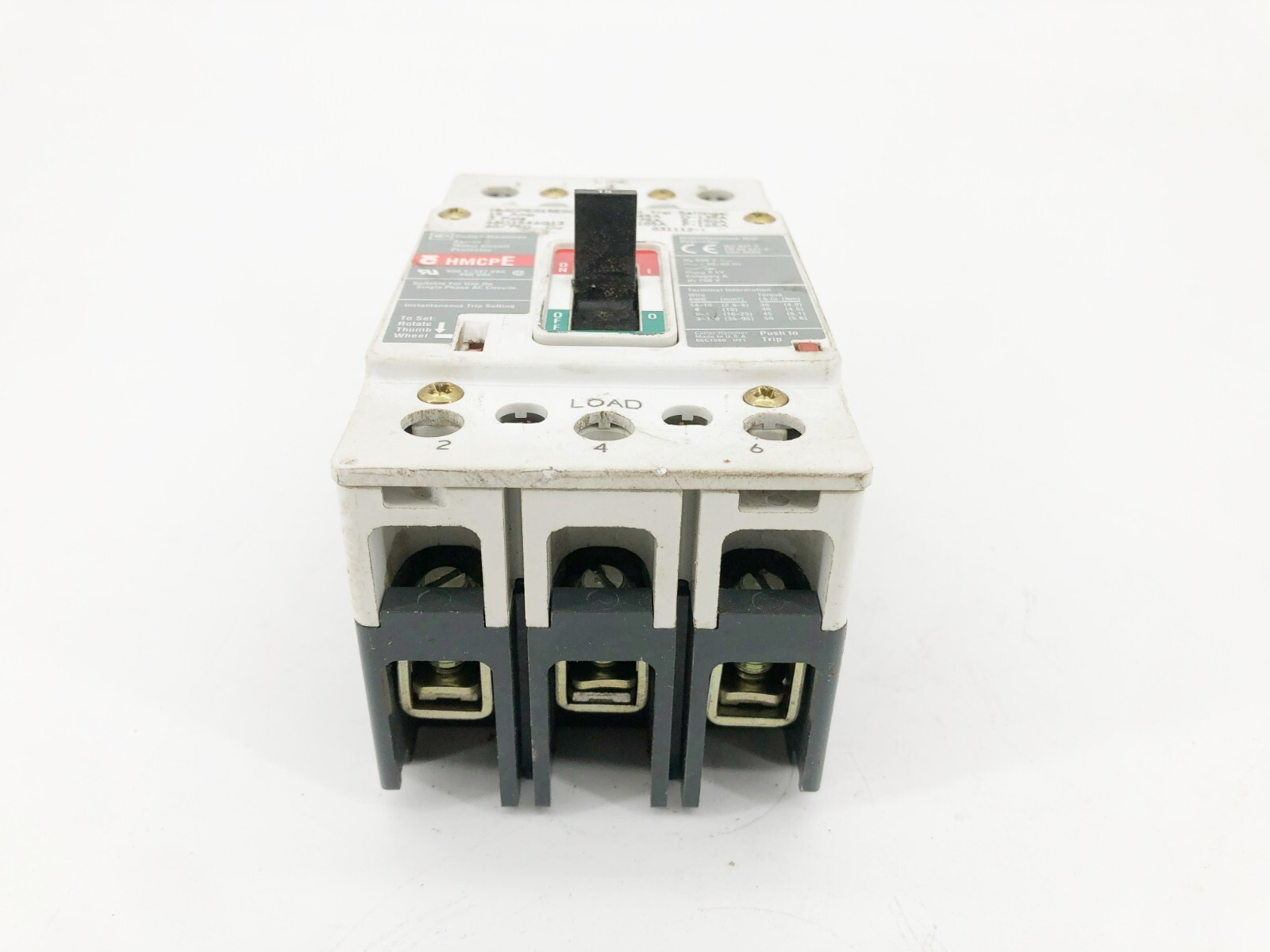 Cutler Hammer HMCPE015E0CIT Motor Circuit Protector Breaker 3P 480V 15A