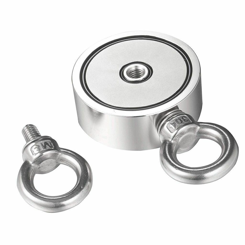 500-600LB Fishing Magnet Kit Strong Neodymium Pull Force Treasure Hunt / Rope