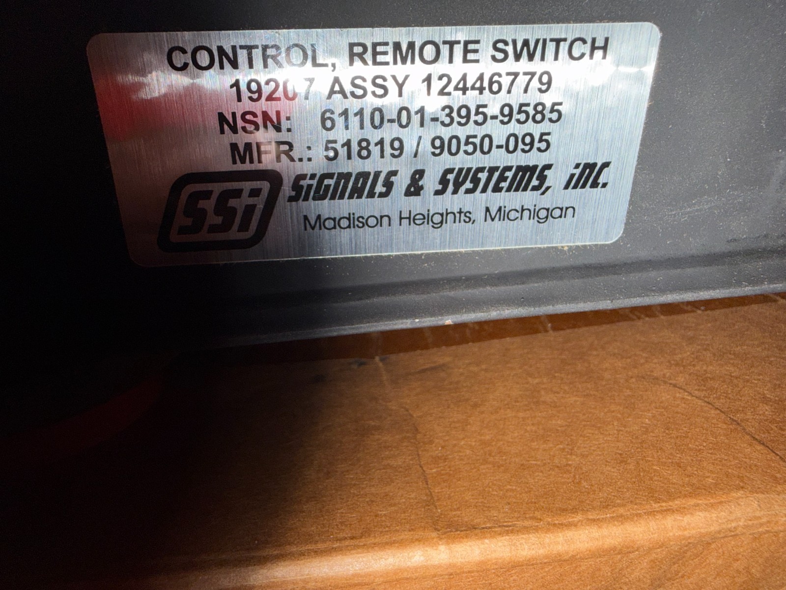 NEW SSI Technology 9050-096 Remote Switching Control Module HMWV 24V 12469158-1