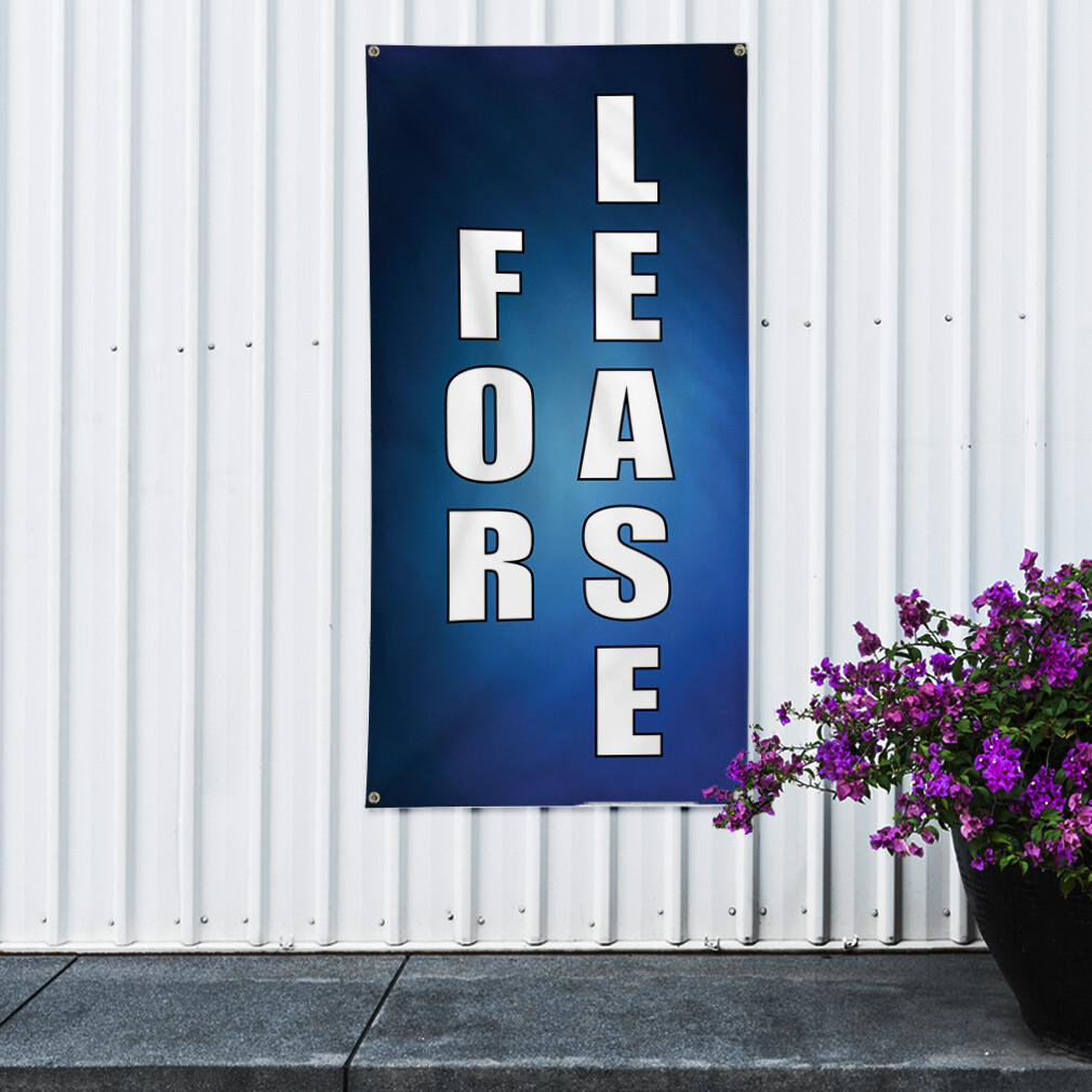 Vertical Vinyl Banner Multiple Sizes For Lease Business N Business Outdoor