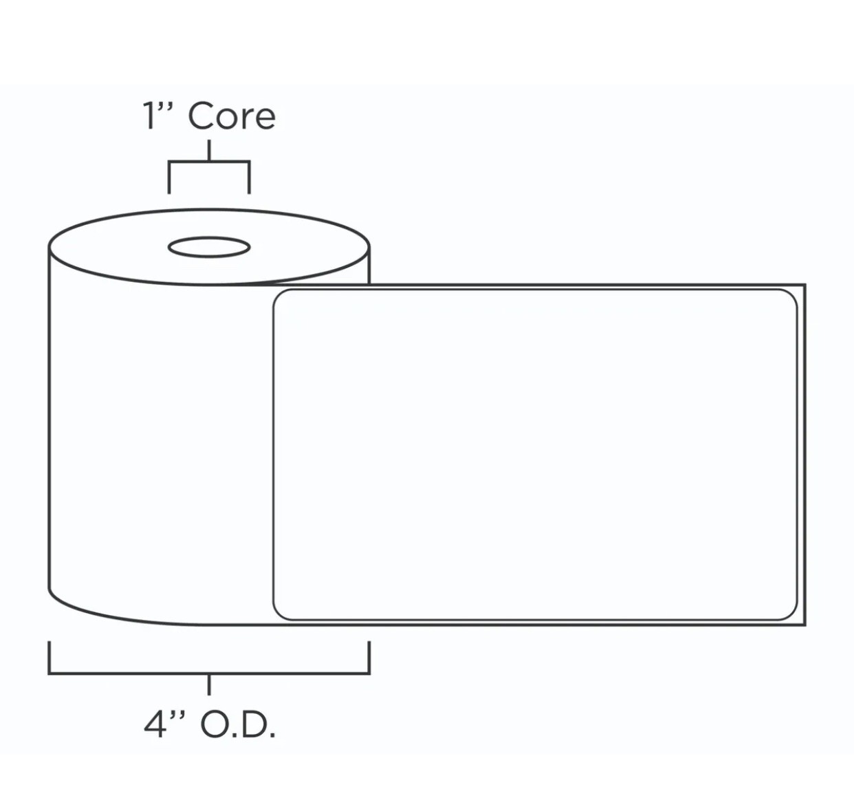 4 Rolls 4×6 Direct Thermal Shipping Labels 250/Roll For Zebra 2844 ZP450 Eltron