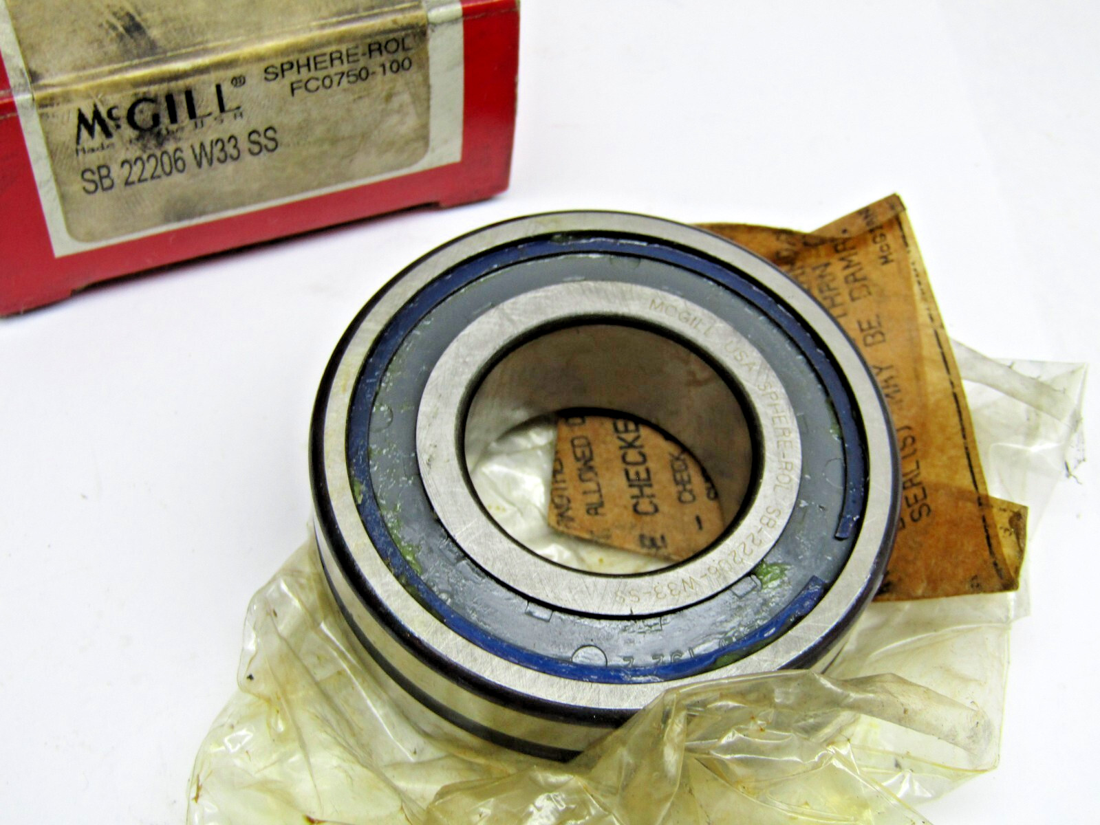 McGill SB 22206 W33 SS 30 mm X 62 mm X 20 mm Spherical Roller Bearing