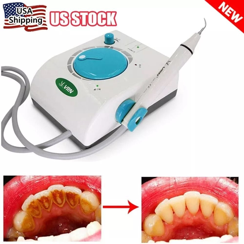 Dental Ultrasonic Scaler Teeth Cleaning Machine Calculus Remover with 5 Tips