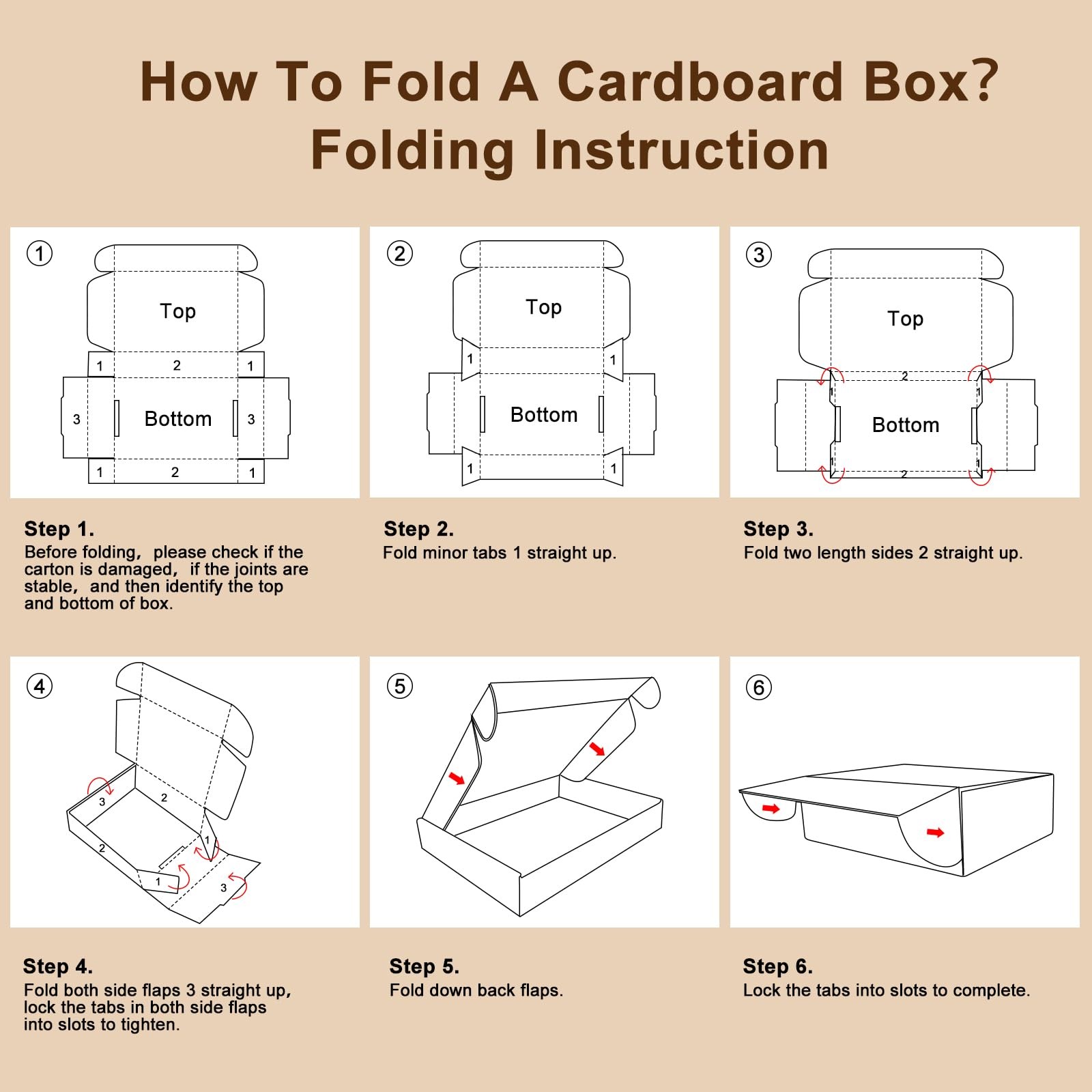 Hguba 9x6x3 Inches Shipping Boxes Set of 50, White 9*6*3INCH, WHITE