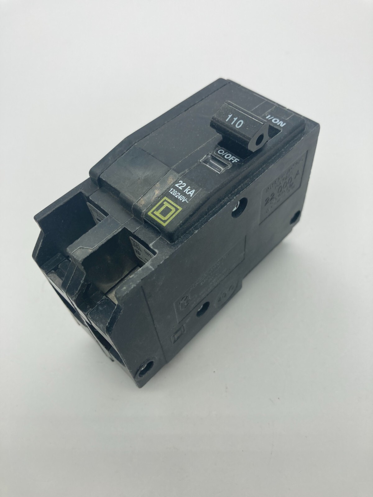 Square D QO2110VH 22K 2 Pole 110 Amp 120 240V AC QO Plug In Main Circuit Breaker