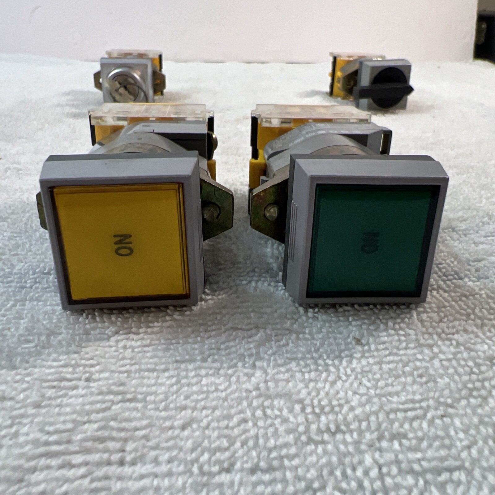 Mixed Lot EAO series 704 luminated Pushbuttons, Contact Blocks