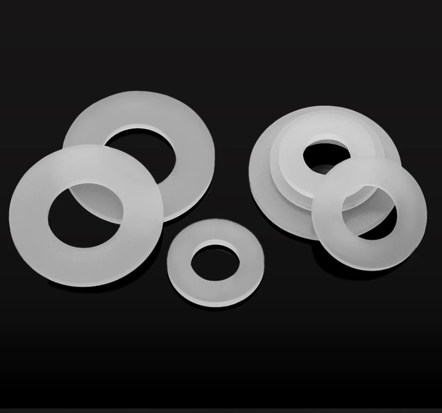Silicone Washers Round Flat Sealing Gaskets Shock Absorption ID 2mm-45mm
