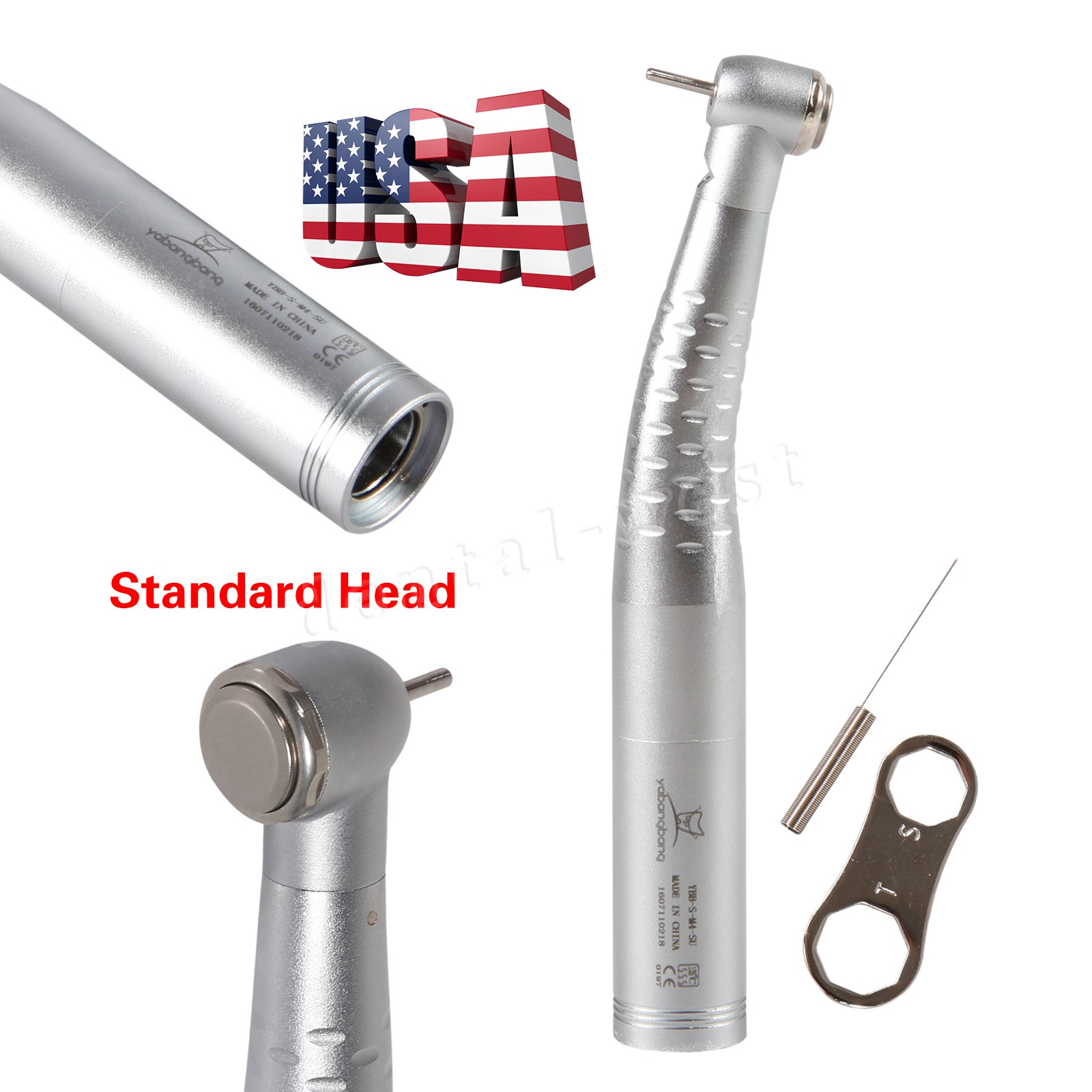KaVo Style Dental Fiber Optic LED Handpiece Fast High Speed /LED Coupler 4/6Hole