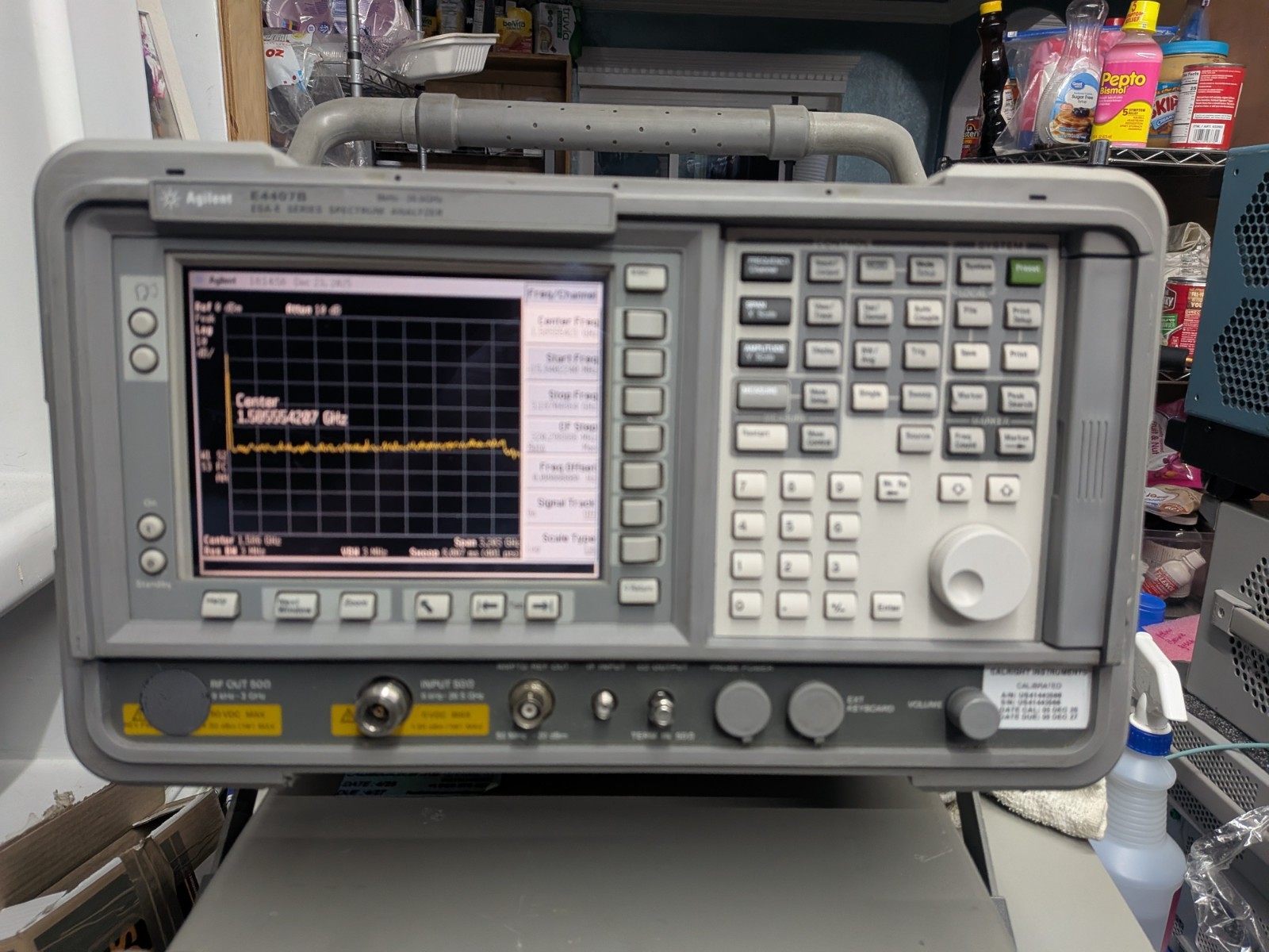 🔥 Agilent HP Keysight E4407B Spectrum Analyzer 26.9 GHz Loaded Opts!Cal+DATA!