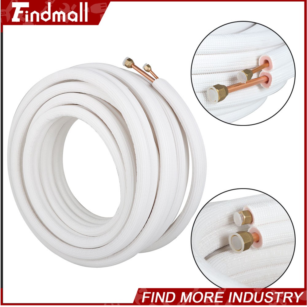 Findmall 50 Feet 1/4″ – 3/8″ Dia. Install Kit For Mini Split Heat Pump Systems