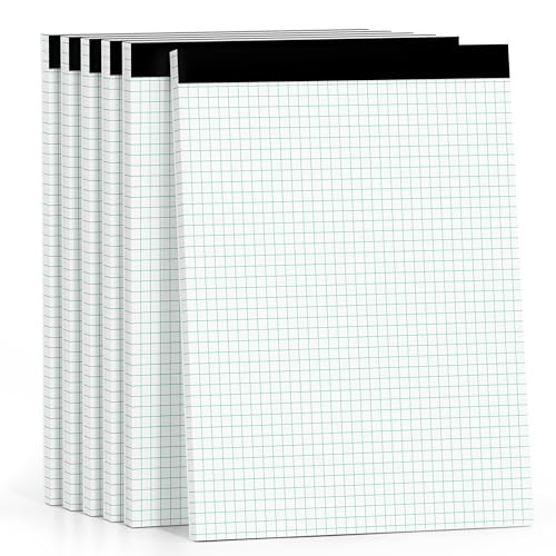 Graph Paper Pads 8.5×11 6 Pack 4×4 Grid