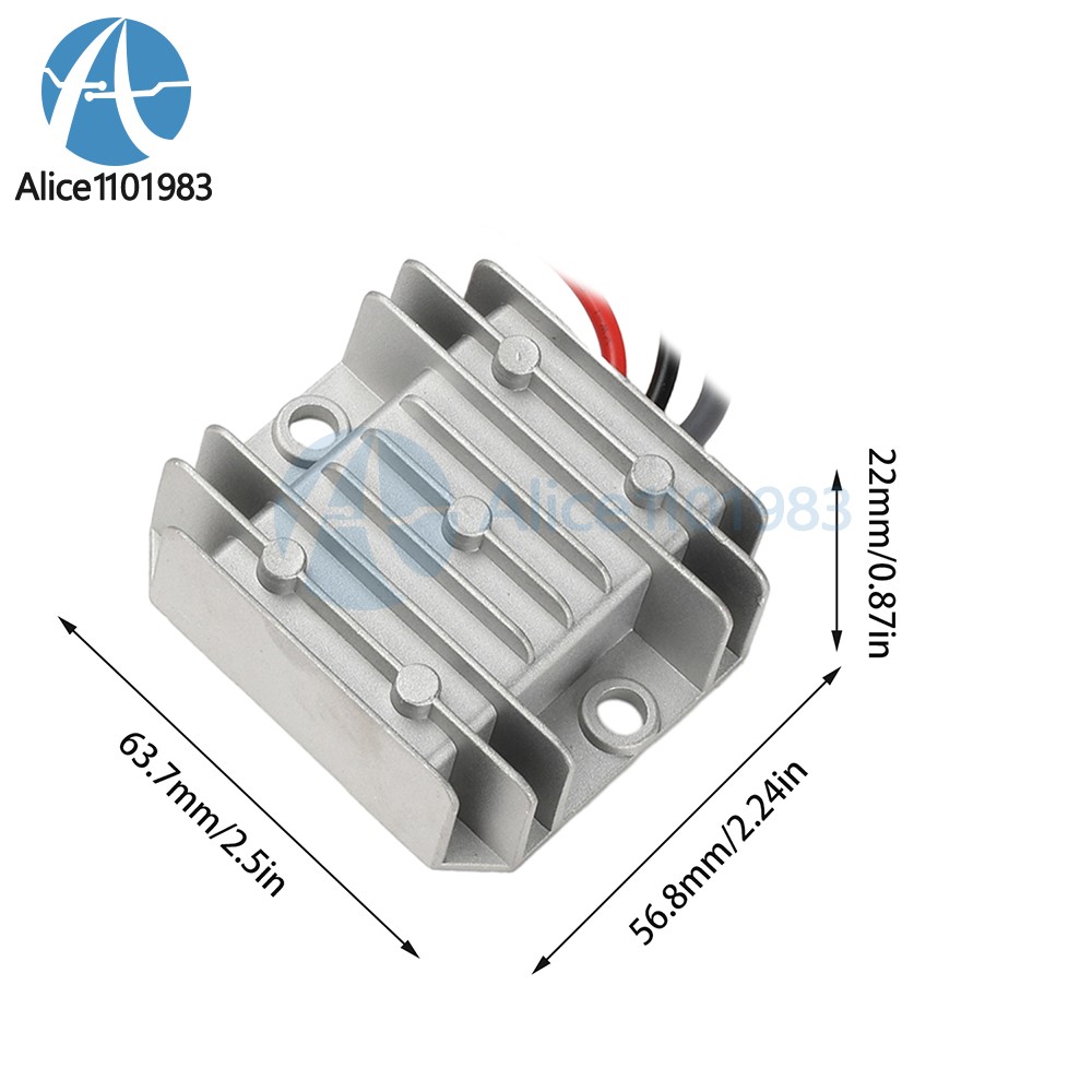 DC 12V24V to DC 30V 3.5A Power Cord Converter Boost Conversion Module Waterproof