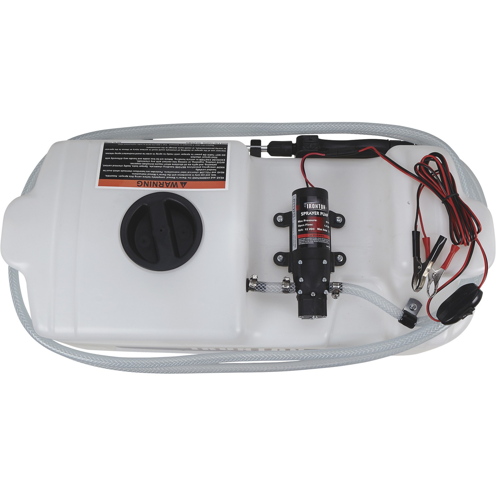 Ironton ATV Spot Sprayer, 8-Gallon Capacity, 1 GPM, 12 Volts